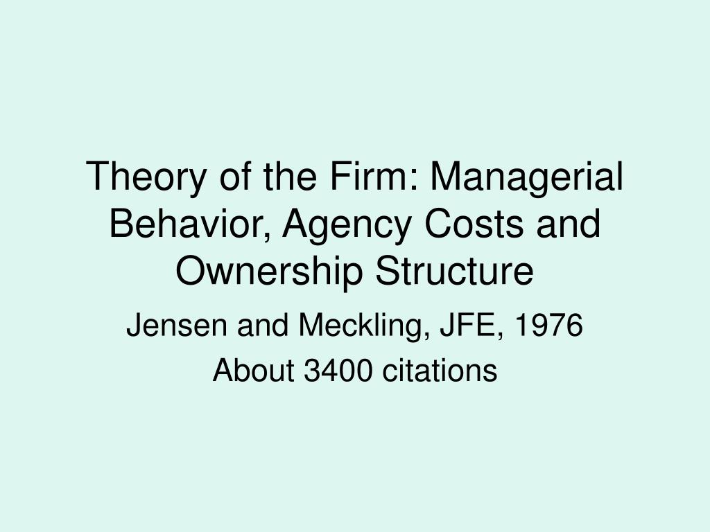 jensen and meckling 1976 pdf